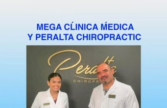 Mega Clínica Médica y Peralta Chiropractic inaugura nueva sede Dra. Alexis Peeralta y el Dr. Edgar Peralta, Quiropracticos.