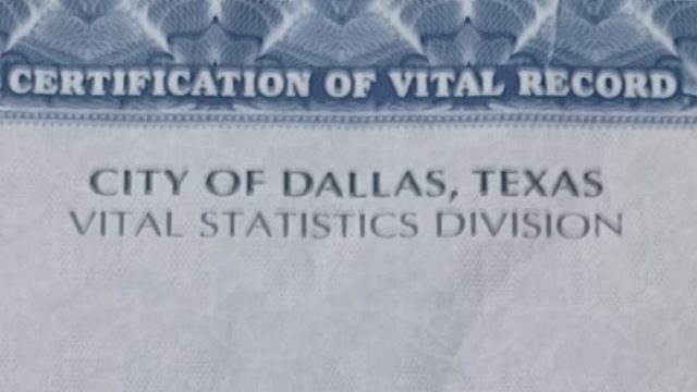 Certificado de Nacimiento USA