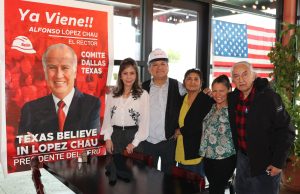 Peruanos en Dallas apoyan al Dr. Alfonso López Chau a la Presidencia de su país
