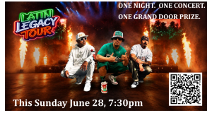 “Concierto Latin Legacy Tour” 28 Junio 7:30 pm “Dallas FIFA Fan Festival” en Fair Park.