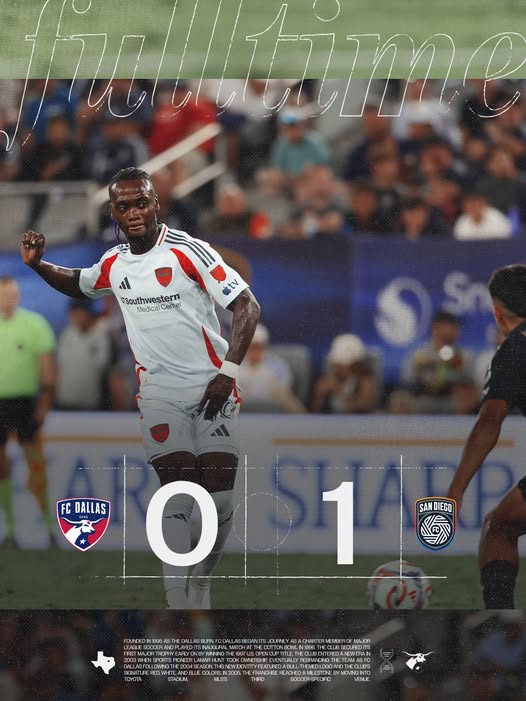 FC Dallas cae ante San Diego FC 1-0